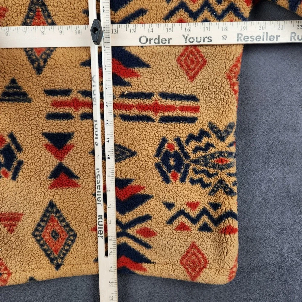 The North Face Campshire Fleece Hoodie Mens XS Tan Aztec‎ 1/4 Zip NF0A3YRS